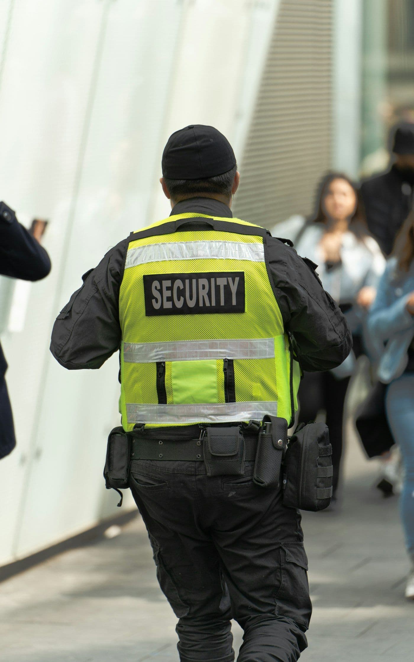 Security officer on patrol